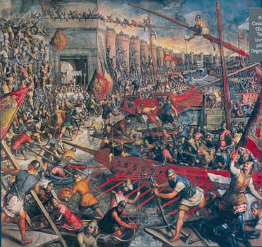 Захват Константинополя. Картина Якопо Тинторетто